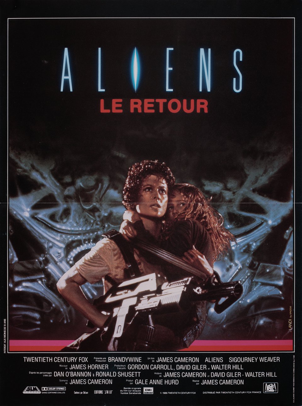 Aliens Original 1986 French Petite Movie Poster