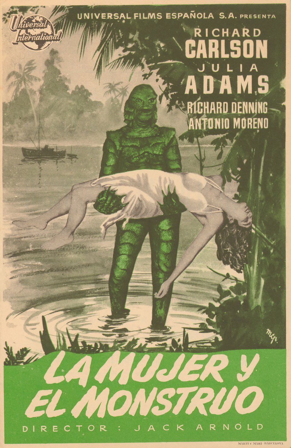 Creature from the Black Lagoon Original 1954 Spanish Movie Herald