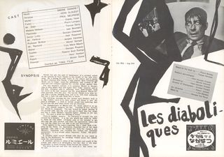 Diabolique Original 1955 Japanese Movie Program Alternate Image