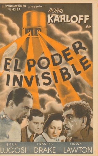 The Invisible Ray Original 1936 Spanish Movie Herald Alternate Image