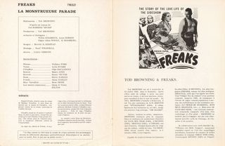 Freaks Original R1960s Spanish Movie Program Alternate Image