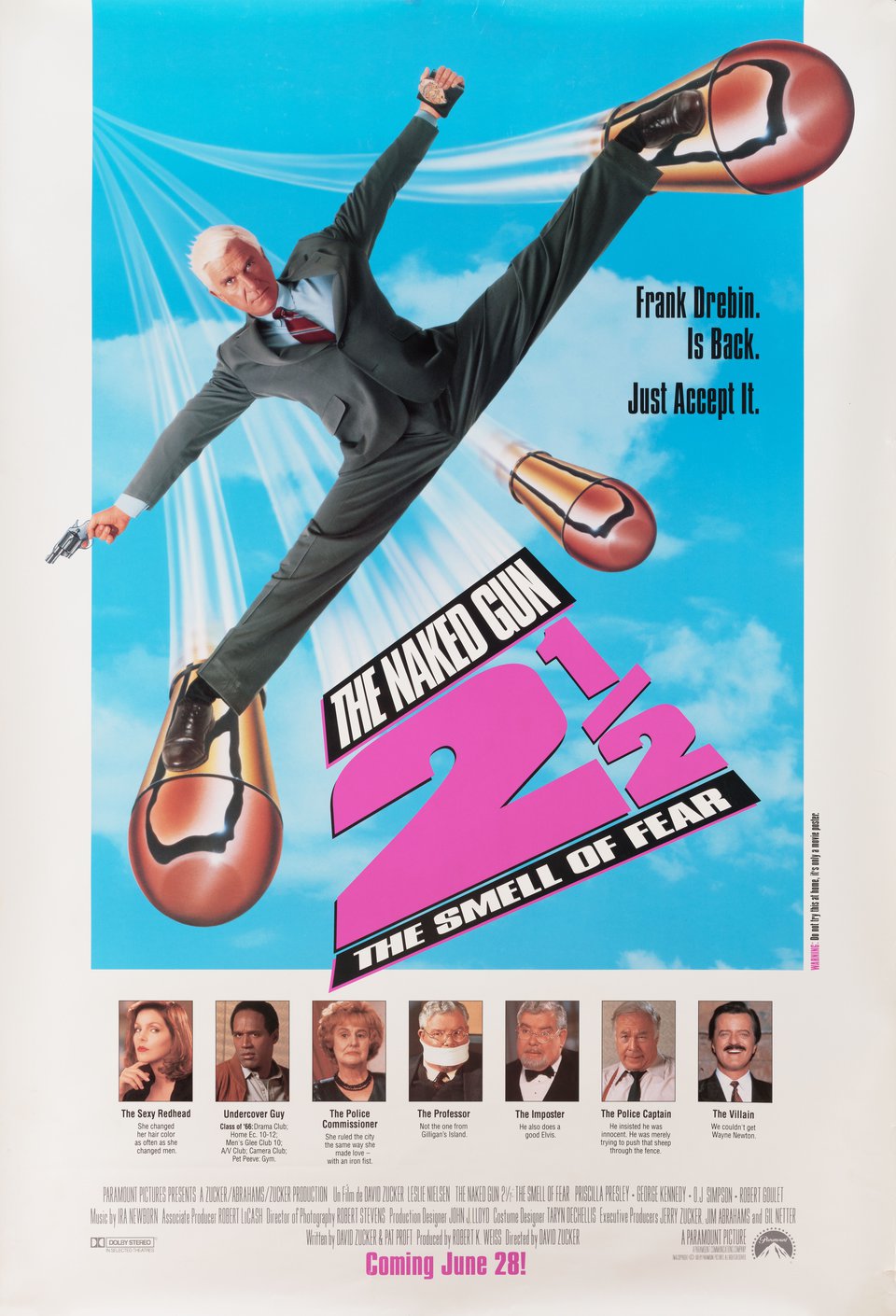 The Naked Gun 2½: The Smell of Fear Original 1991 U.S. One Sheet Movie Poster