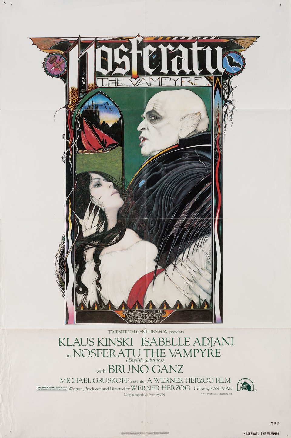 Nosferatu the Vampyre Original 1979 U.S. One Sheet Movie Poster