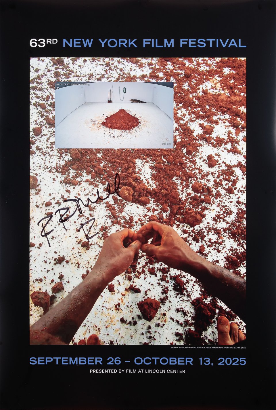 63rd New York Film Festival Original 2025 U.S. One Sheet Poster Signed by RaMell Ross