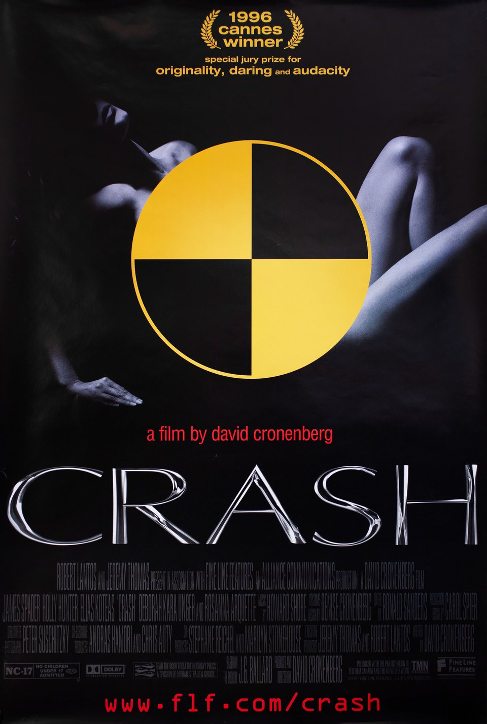 Crash Original 1997 U.S. One Sheet Movie Poster