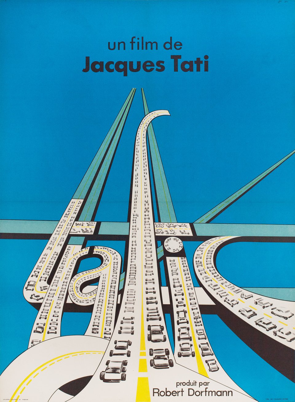 Traffic Original 1971 French Moyenne Movie Poster