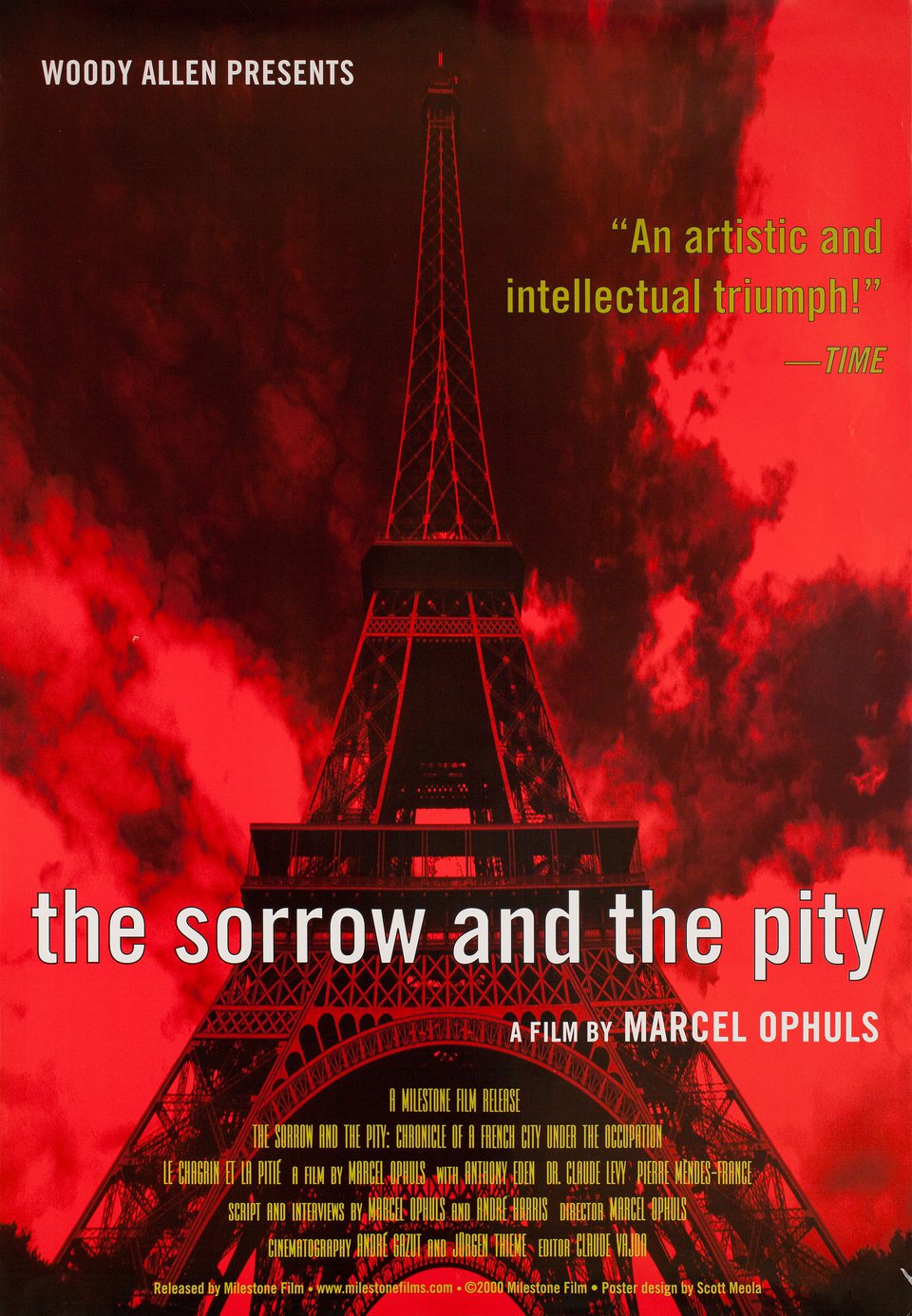 The Sorrow and the Pity Original R2000 U.S. One Sheet Movie Poster