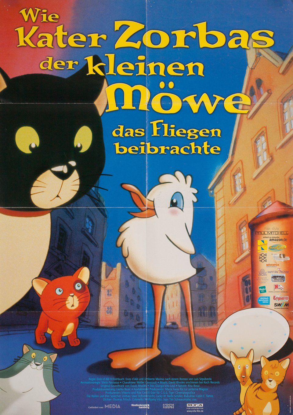 Lucky and Zorba Original 1998 German A1 Movie Poster