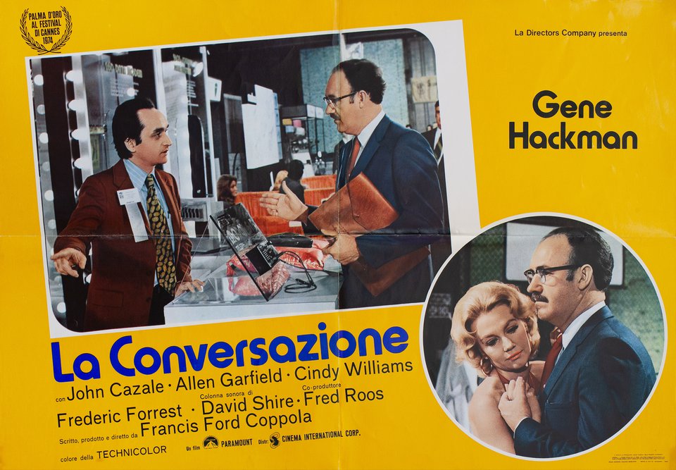 The Conversation Original 1974 Italian Fotobusta Movie Poster