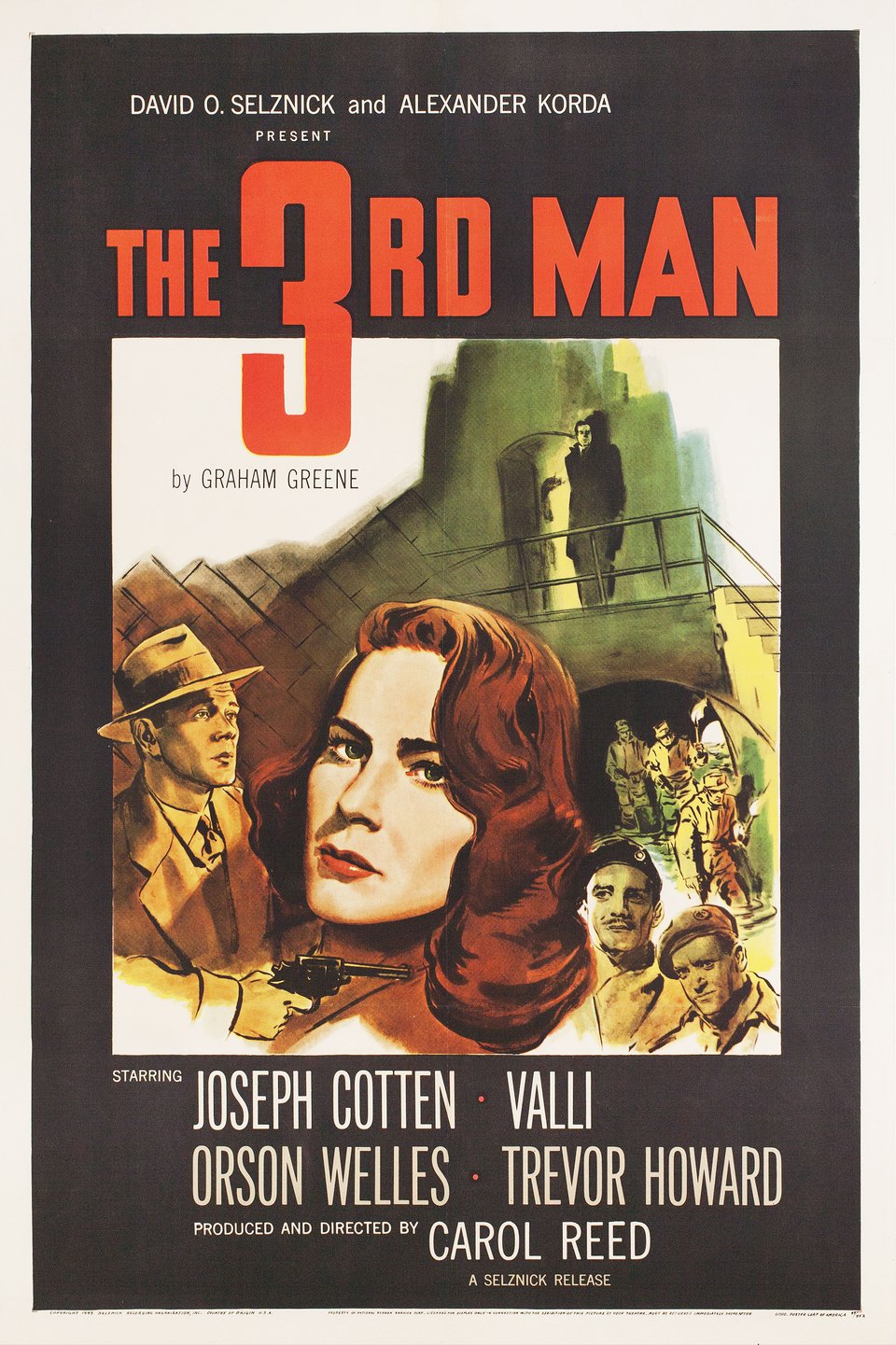 The Third Man Original 1949 U.S. One Sheet Movie Poster