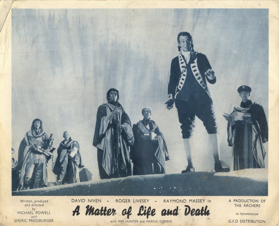 A Matter of Life and Death Original 1946 British Front of House Card