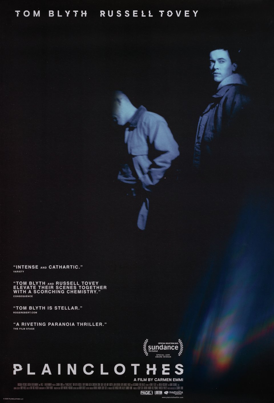 Plainclothes Original 2025 U.S. One Sheet Movie Poster