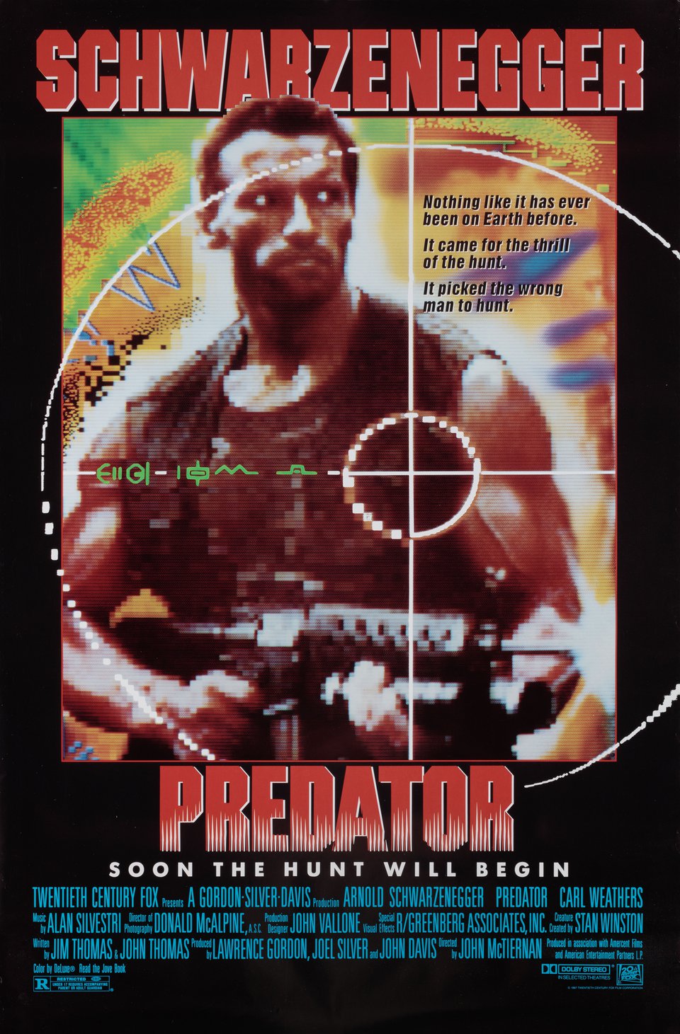 Predator Original 1987 U.S. One Sheet Movie Poster