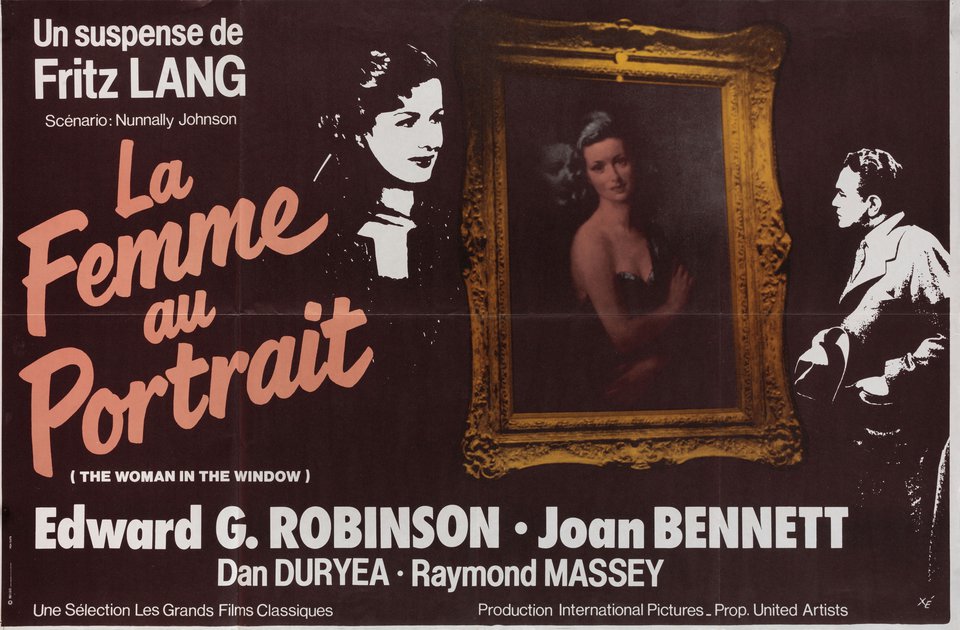 The Woman in the Window Original R1987 French Half Grande Movie Poster