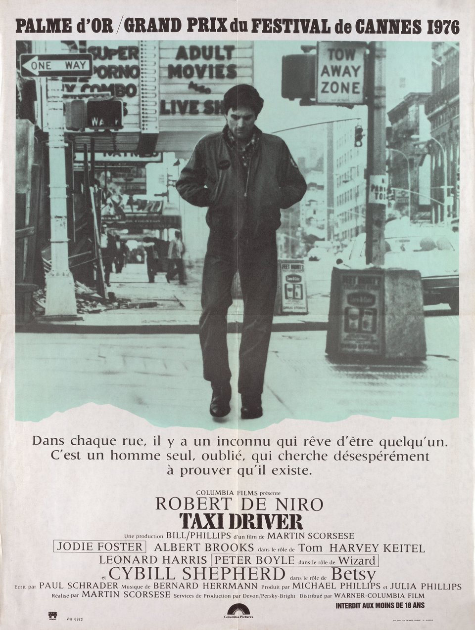 Taxi Driver Original 1976 French Moyenne Movie Poster