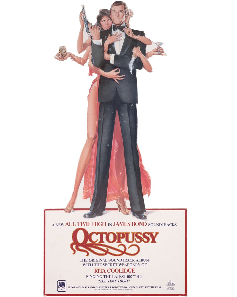 Octopussy Original 1983 U.S. Mini Standee