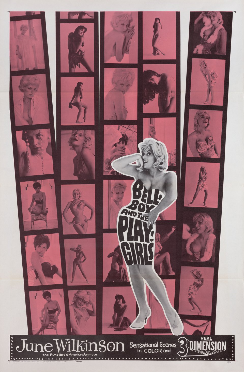 The Bellboy and the Playgirls Original 1962 U.S. One Sheet Movie Poster