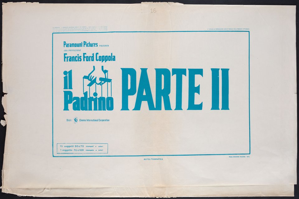 The Godfather: Part II Original 1975 Italian Envelope