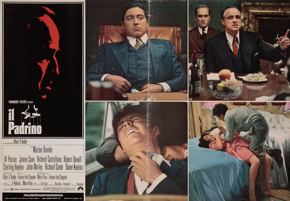 The Godfather Original 1972 Italian Fotobusta Movie Poster