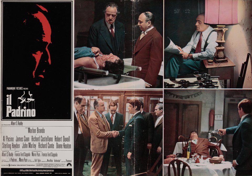 The Godfather Original 1972 Italian Fotobusta Movie Poster