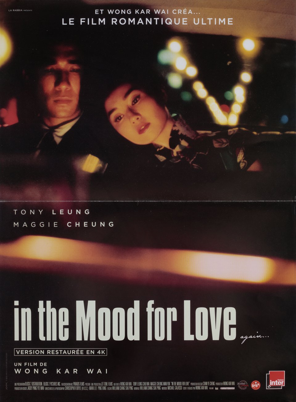 In the Mood for Love Original R2020 French Petite Movie Poster