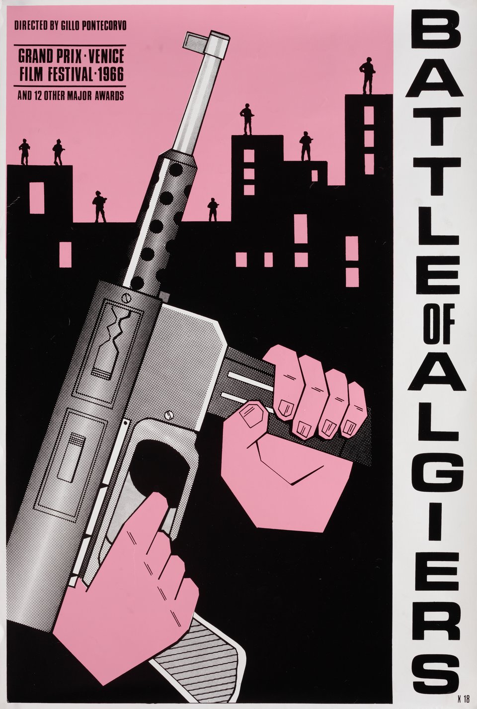 The Battle of Algiers Original R1980s British Double Crown Movie Poster