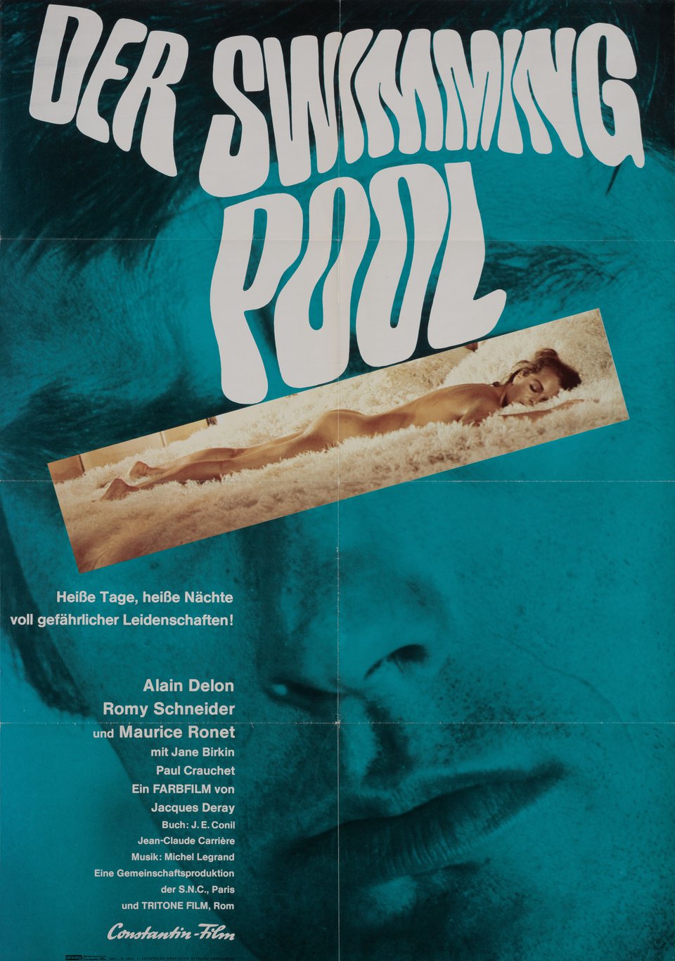 La Piscine Original 1970 German A1 Movie Poster