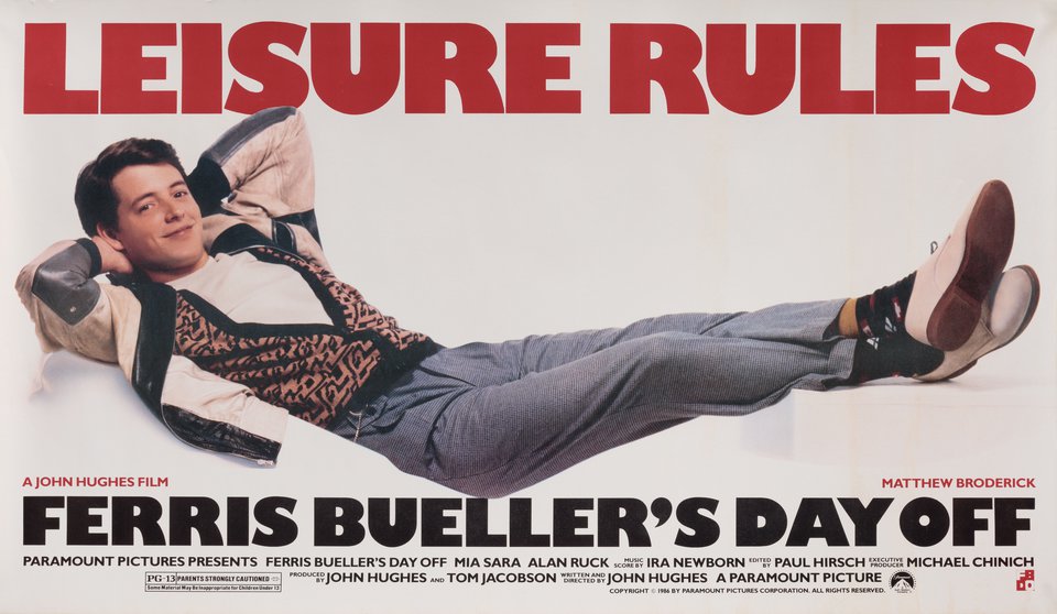 Ferris Bueller's Day Off Original 1986 U.S. Movie Poster