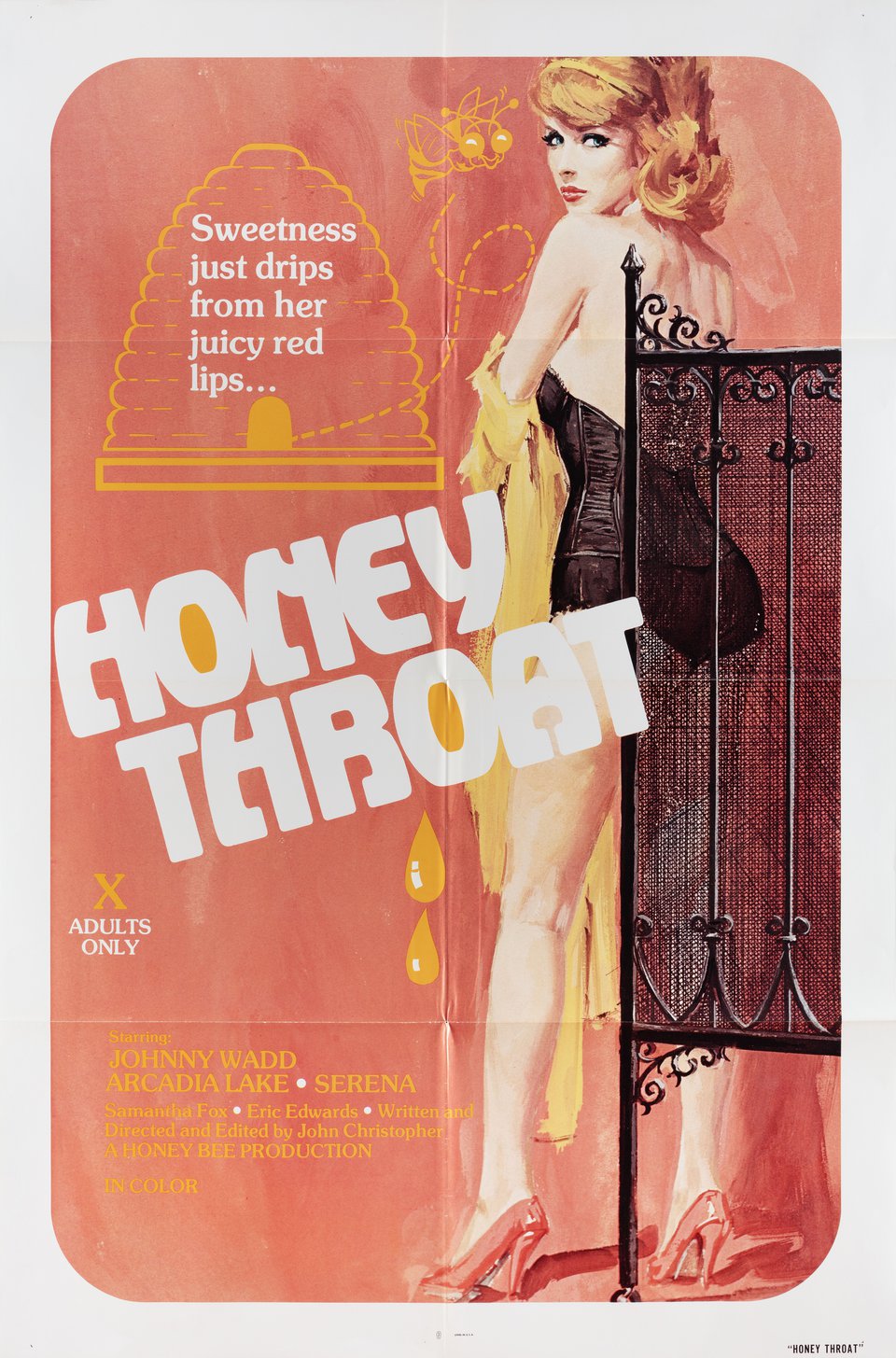 Honey Throat Original 1980 U.S. One Sheet Movie Poster