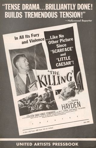 The Killing Original 1956 U.S. Movie Pressbook Alternate Image