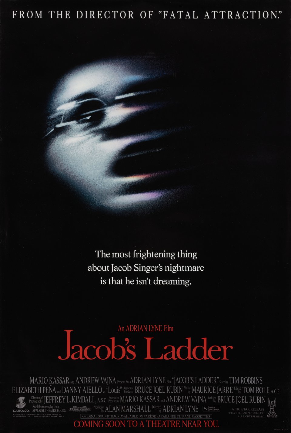 Jacob's Ladder Original 1990 U.S. One Sheet Movie Poster