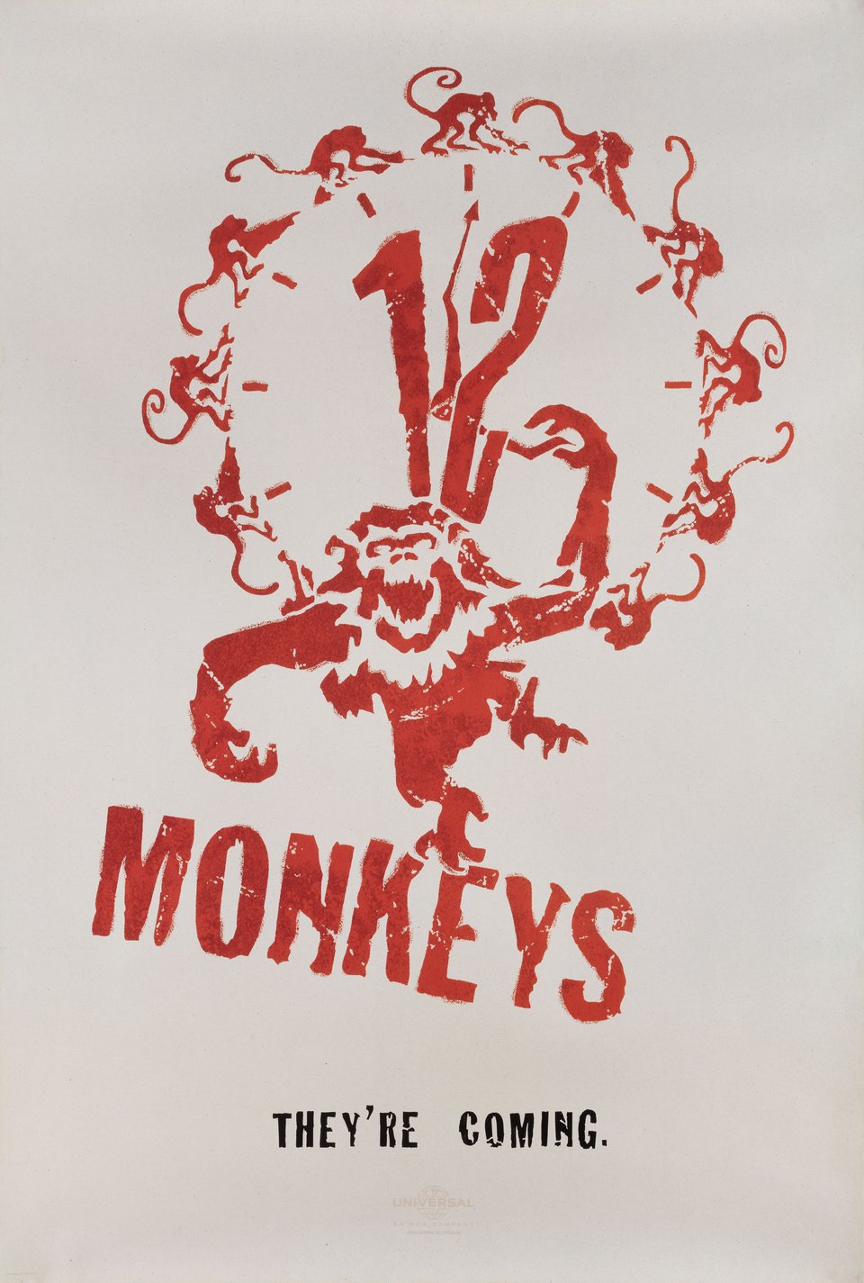 Twelve Monkeys Original 1995 U.S. One Sheet Movie Poster