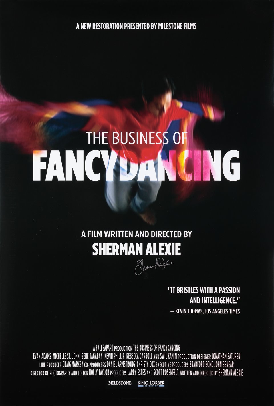 The Business of Fancydancing Original R2025 U.S. One Sheet Movie Poster Signed by Sherman Alexie