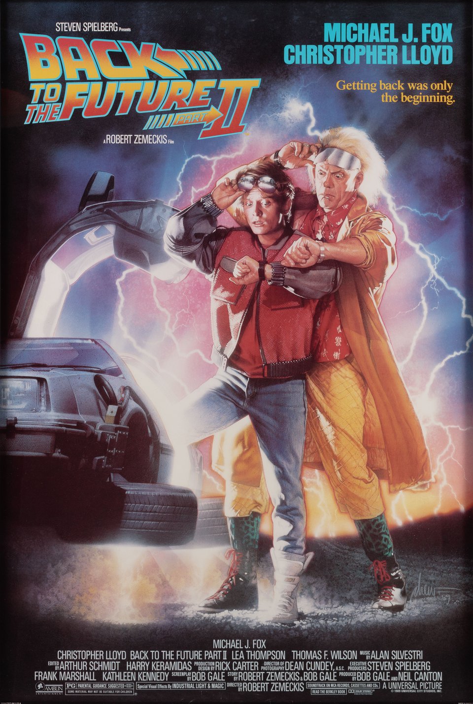 Back to the Future Part II Original 1989 U.S. One Sheet Movie Poster