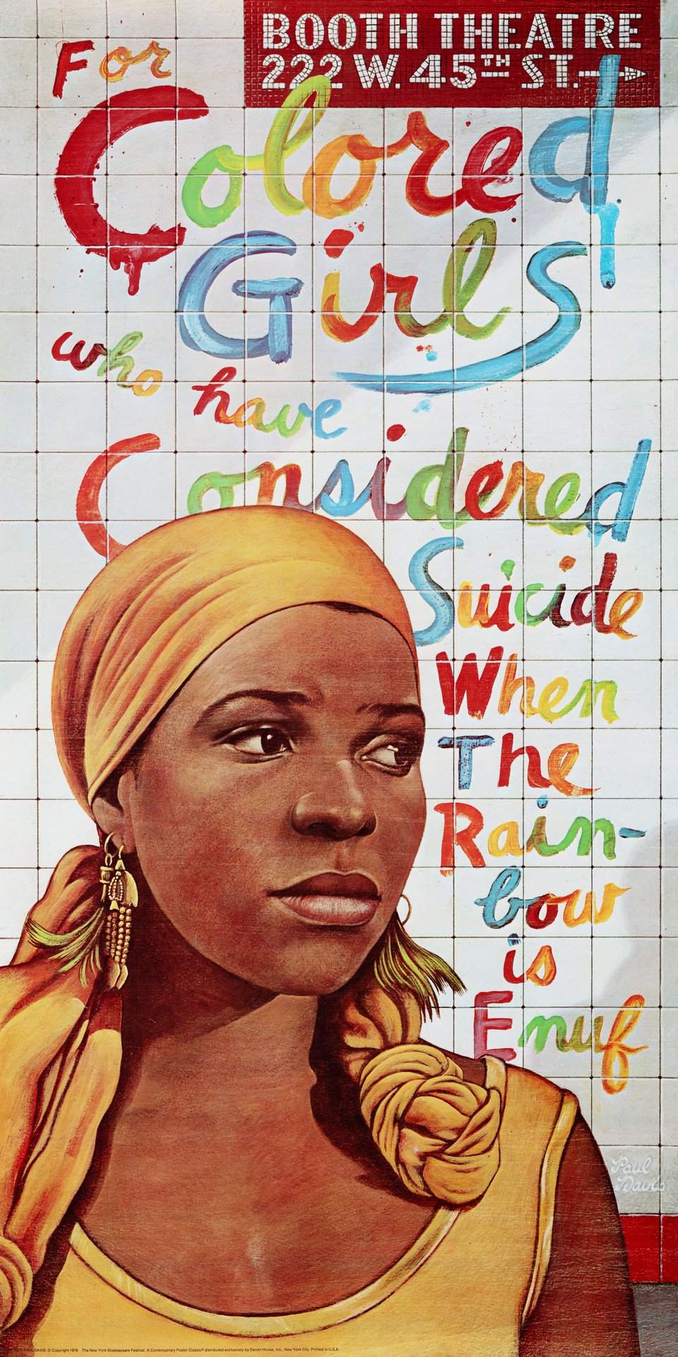 For Colored Girls Who Have Considered Suicide / When the Rainbow Is Enuf 1976 U.S. Commercial poster
