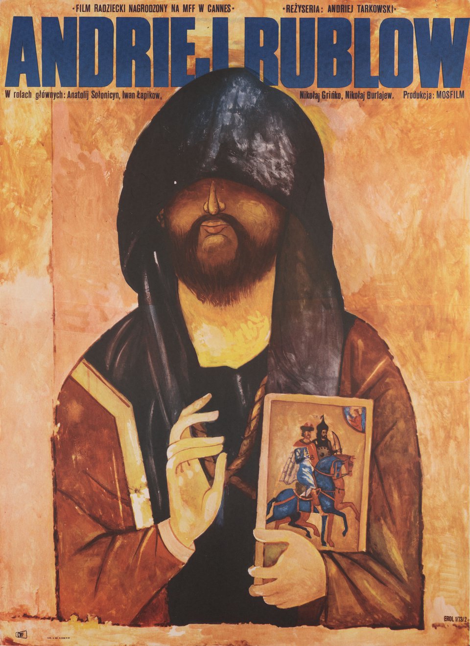 Andrei Rublev Original 1973 Polish A1 Movie Poster