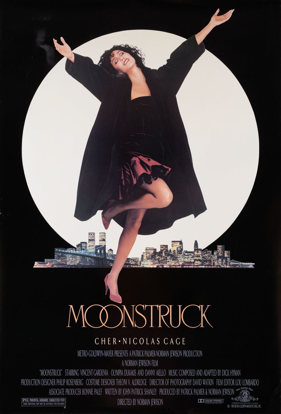 Moonstruck Original 1987 U.S. One Sheet Movie Poster