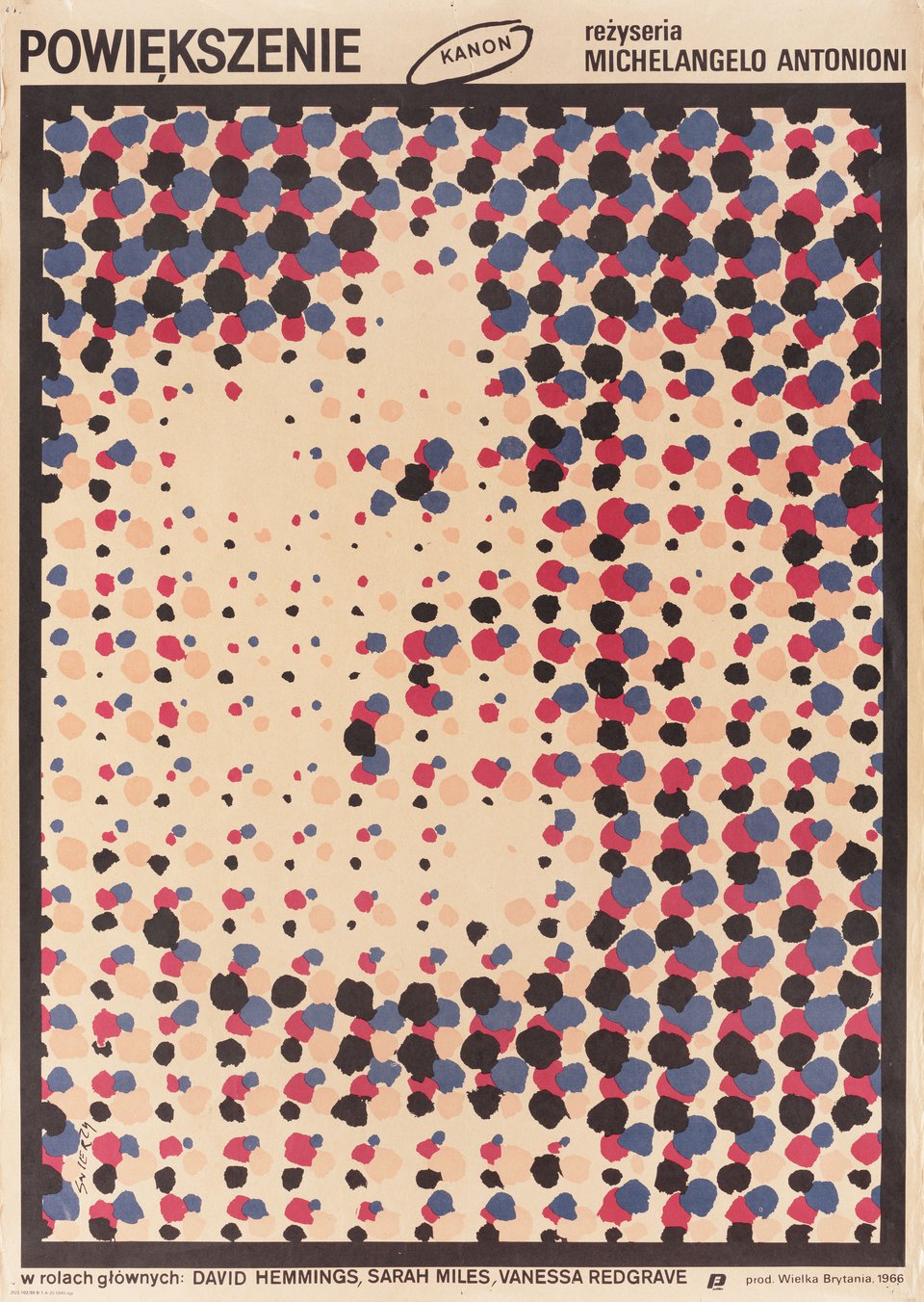 Blow-Up Original R1987 Polish B1 Movie Poster