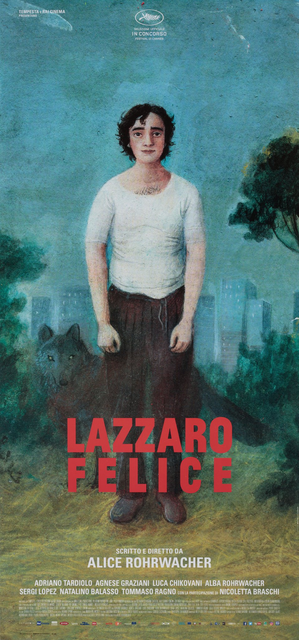 Happy as Lazzaro Original 2018 Italian Locandina Movie Poster