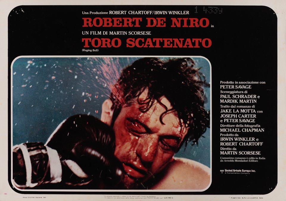 Raging Bull Original 1981 Italian Fotobusta Movie Poster