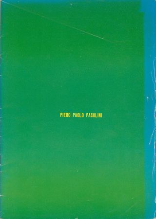 Pier Paolo Pasolini Original 1970s Japanese Program Alternate Image