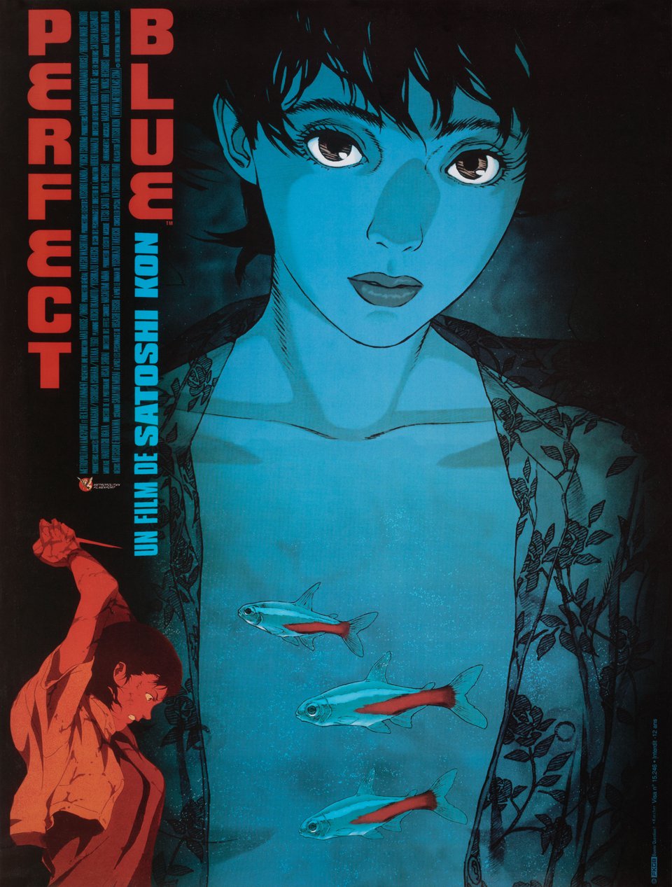 Perfect Blue Original 1997 French Petite Movie Poster