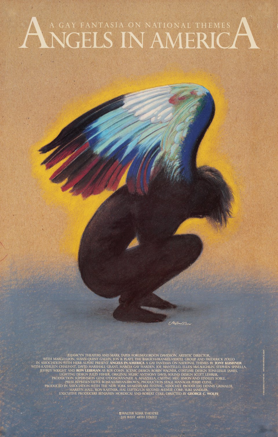 Angels in America Original 1993 U.S. Window Card Poster