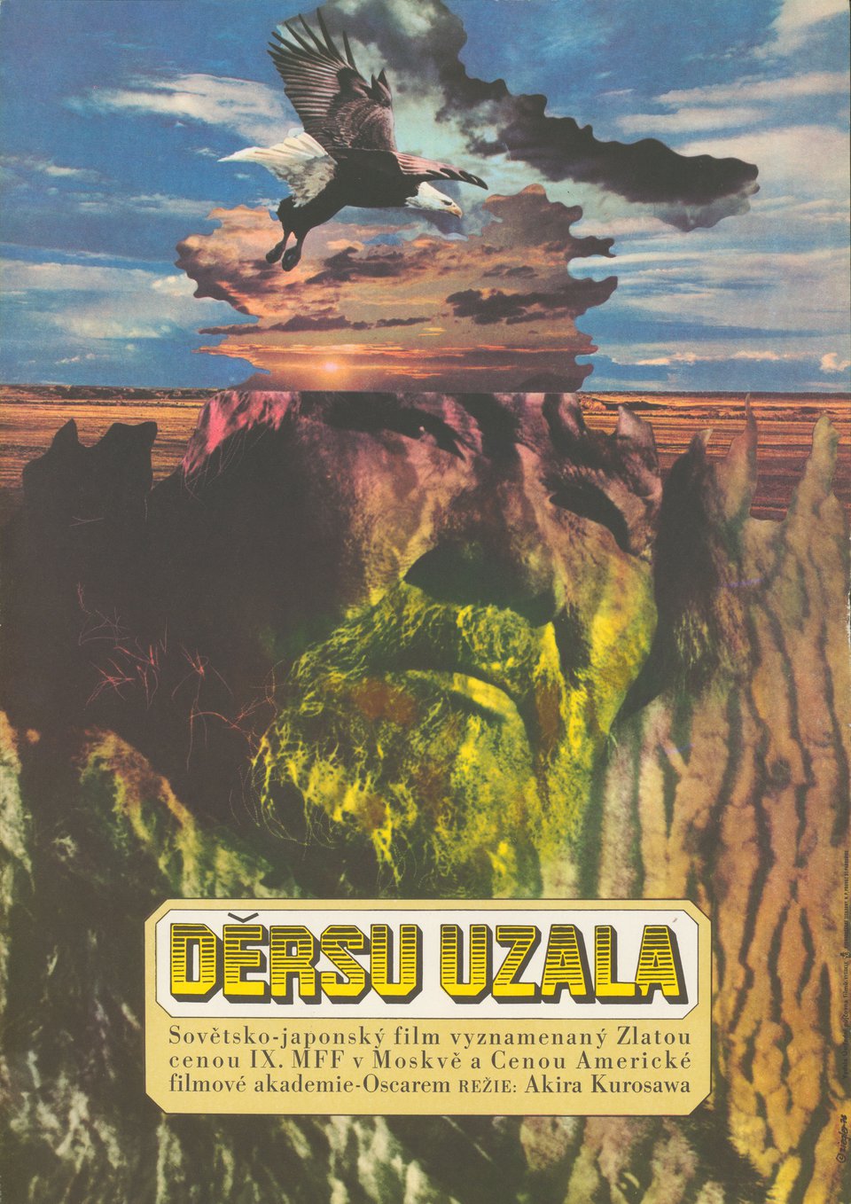 Dersu Uzala Original 1976 Czech A3 Movie Poster