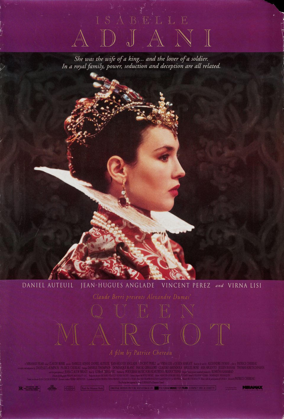 Queen Margot Original 1994 U.S. One Sheet Movie Poster