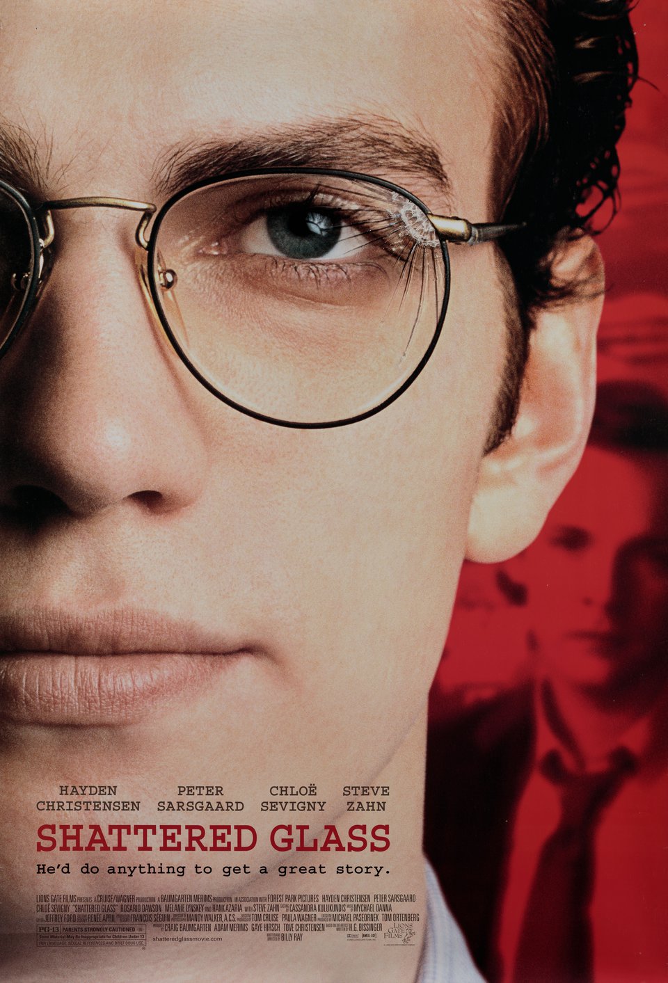 Shattered Glass Original 2003 U.S. One Sheet Movie Poster