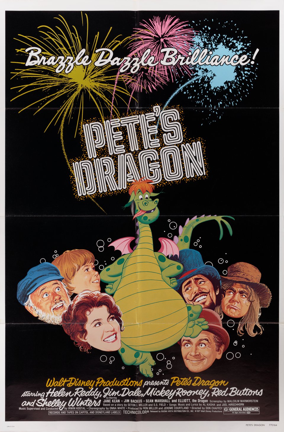 Pete's Dragon Original 1977 U.S. One Sheet Movie Poster