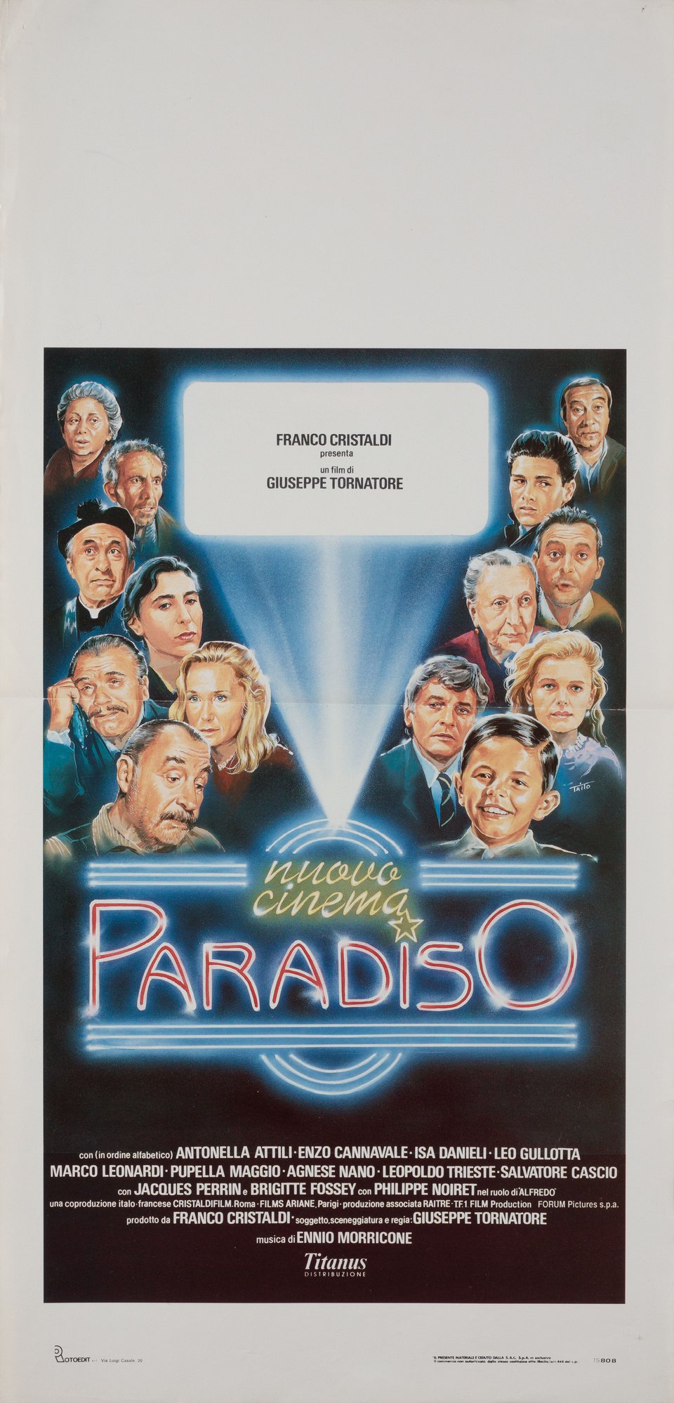 Cinema Paradiso Original 1988 Italian Locandina Movie Poster