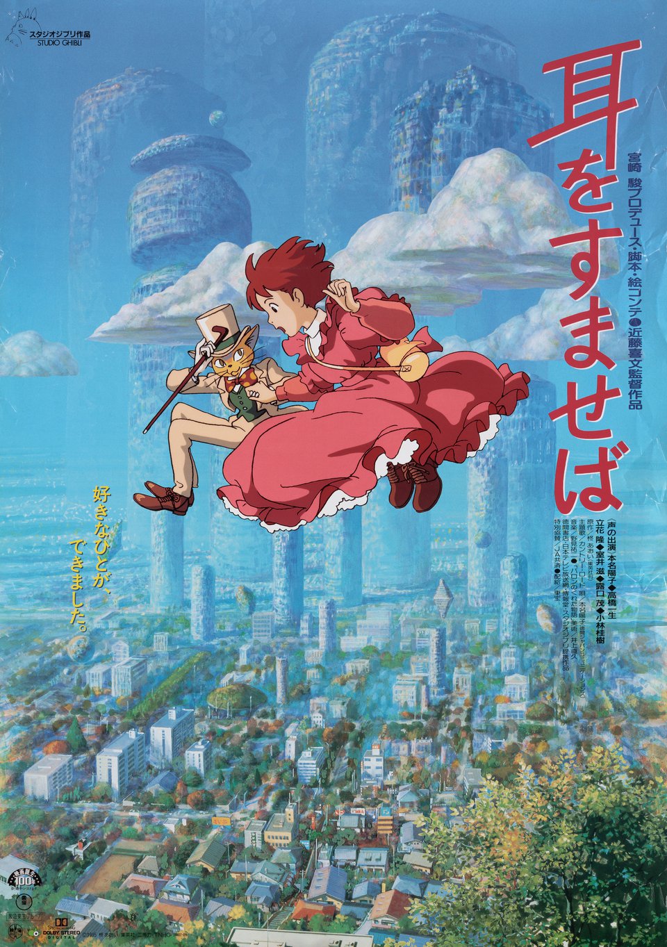 Whisper of the Heart Original 1995 Japanese B2 Movie Poster