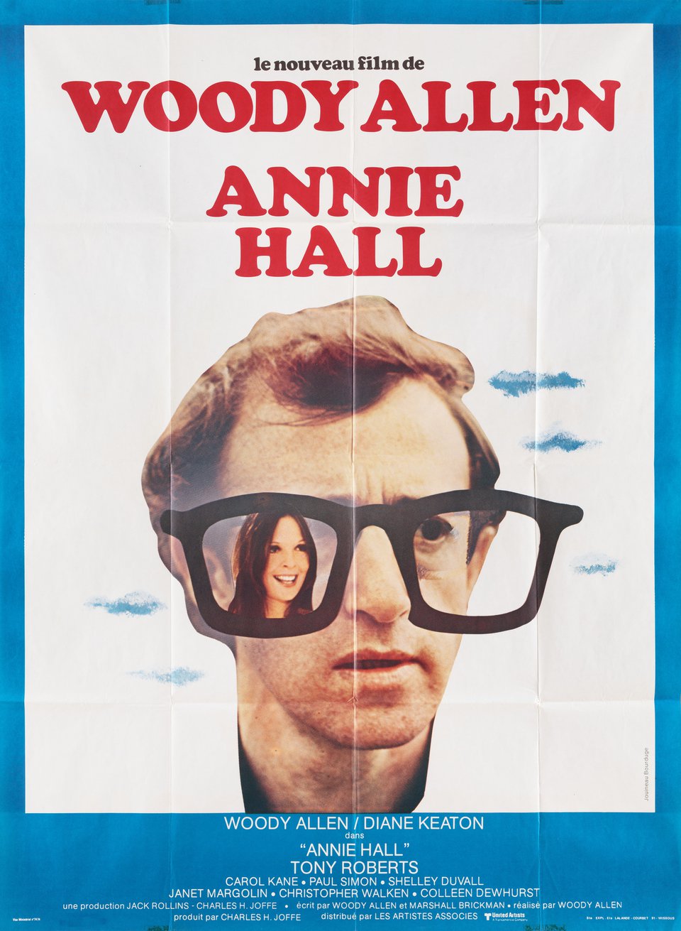 Annie Hall Original 1977 French Grande Movie Poster